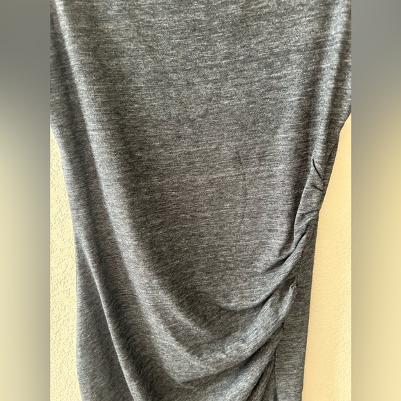 NEW Treasure & Bond Ruched Dress In Grey Size XXS - Picture 8 of 8